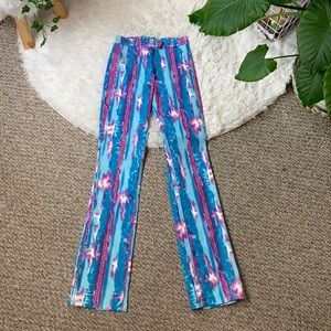 Sharagano Paris Vintage Retro Tie Dye Pants